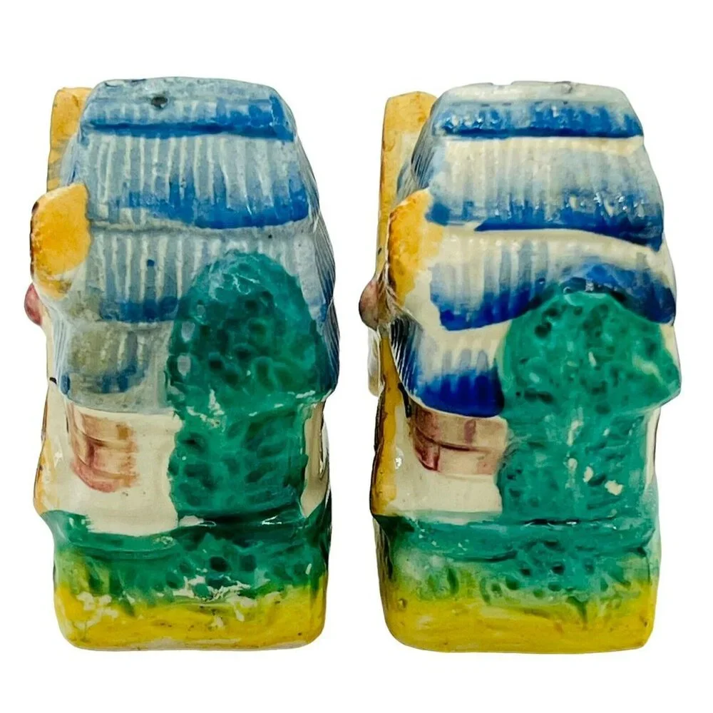Vintage Windmill Salt Pepper‎ Shaker Japan Ceramic 3 inch